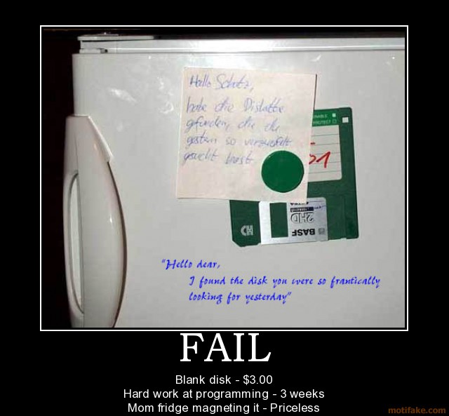 priceless floppy disk magneting