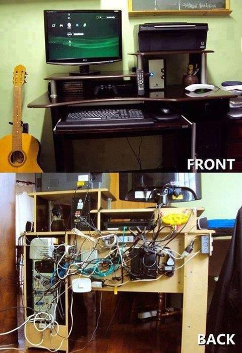cable management front and back